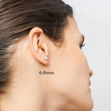 Titanium Small Pearl Ear Studs Girls Earrings Accessory