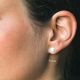 Titanium Small Pearl Ear Studs Girls Earrings Accessory