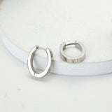 Titanium Hoop Earrings Hypoallergenic Round Jewelry
