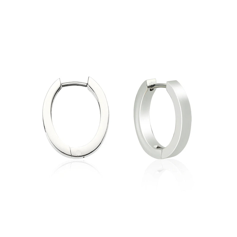 Titanium Hoop Earrings Hypoallergenic Round Jewelry