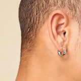 Titanium Hoop Earrings Hypoallergenic Round Jewelry