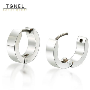 Titanium Hoop Earrings Hypoallergenic Round Jewelry