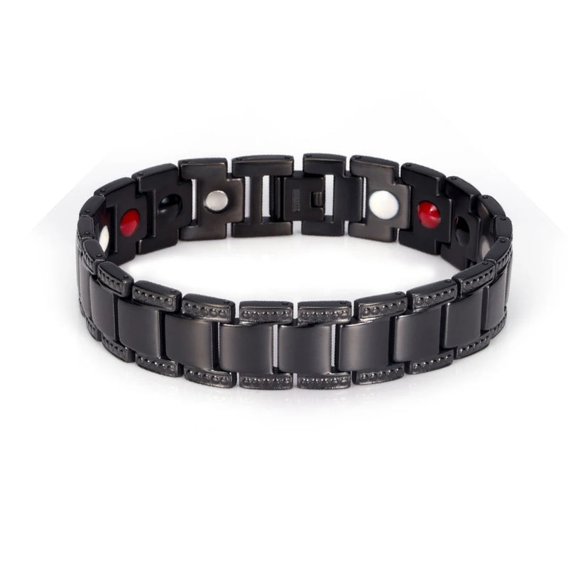 Titanium Magnetic Bracelet Men 14mm Anti-allergy Wrist Band