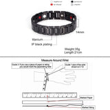 Titanium Magnetic Bracelet Men 14mm Anti-allergy Wrist Band