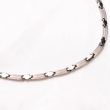 Pure Titanium Necklace with Health Stone for Men Chain