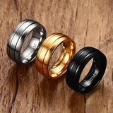 8mm Titanium Ring Matte Finish US Size 9 10 11 12
