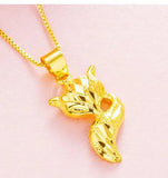 Copper Vietnam Fox Pendant Wedding Jewelry Gold-Plated Brass