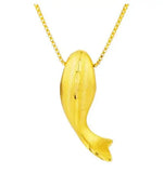 Vietnamese Golden Dolphin 3D Hard Goldfish Pendant Female Mermaid Pendant