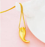Vietnamese Golden Dolphin 3D Hard Goldfish Pendant Female Mermaid Pendant