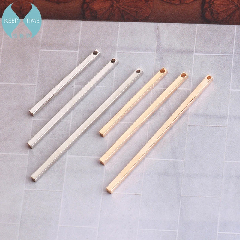 Copper Rod Tassel Stud Earrings DIY Accessories