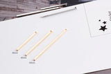 Copper Rod Tassel Stud Earrings DIY Accessories