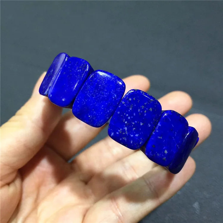 Natural Lapis Lazuli Hand Row Bracelet