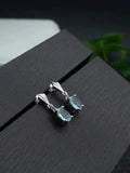 Aquamarine Earrings 925 Silver Ladies Earrings