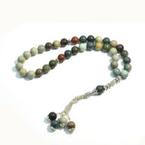 Natural Desert Agate 9.6mm 33 Rosary Beads Muslim Tasbih Prayer Beads