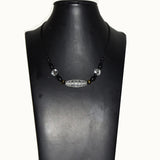 Natural Tibetan 15 Eyes Dzi Beads Necklace with 925 Silver Buckle