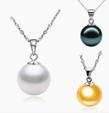 S925 Silver Pearl Pendant Short Clavicle Chain Necklace