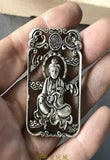 Vintage Silver Plated Antique Silver Pendant Hollow Craft