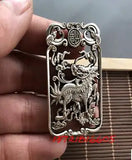 Vintage Silver Plated Antique Silver Pendant Hollow Craft