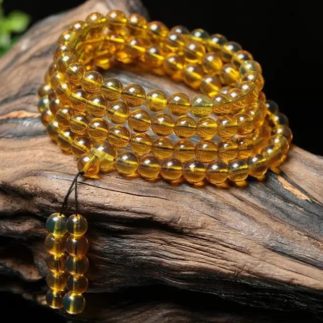 Mexican Amber Bracelet 7a 108 Beads Bangle