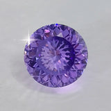 Purple 8mm CZ Beads 2CT Round Shape for Jewelry Making DIY
