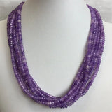 Faceted Jade Stone Beads Choker Necklace for Women