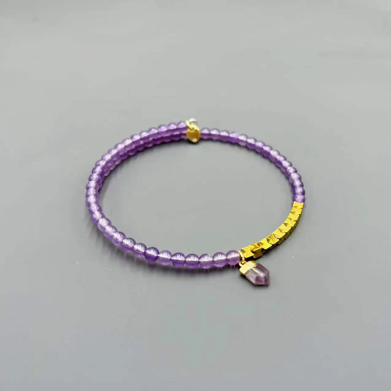 Purple Beaded Wild Female Lace Bracelet