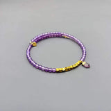 Purple Beaded Wild Female Lace Bracelet