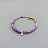 Purple Beaded Wild Female Lace Bracelet
