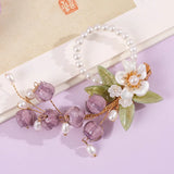 Purple Bell Orchid Hair Pins & Clips Chinese Retro Hanfu Dress Jewelry