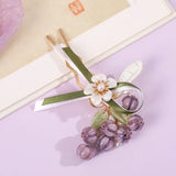 Purple Bell Orchid Hair Pins & Clips Chinese Retro Hanfu Dress Jewelry