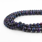 Purple Bicolor Tiger Eye Stone Spacer Beads 15'' 6 8 10mm