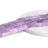 Purple Agate Tube Cube Beads 4x13mm Loose Spacer Beads for Jewelry Making
