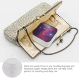 Purple Galaxy Jewelry Storage Box Square Earrings Ring Pendant Display Case
