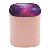 Purple Galaxy Jewelry Storage Box Square Earrings Ring Pendant Display Case