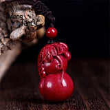 Purple Cinnabar Gourd Jade Pendant Diy Accessories Natural Jewelry