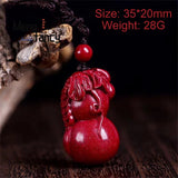Purple Cinnabar Gourd Jade Pendant Diy Accessories Natural Jewelry