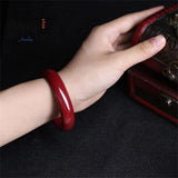 Purple Sand Raw Cinnabar Bracelet Retro Charms Women Bangle