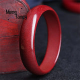 Purple Sand Raw Cinnabar Bracelet Retro Charms Women Bangle