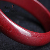 Purple Sand Raw Cinnabar Bracelet Retro Charms Women Bangle