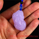 Purple Jade Pixiu Pendant Charm for Jewelry Women Men