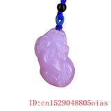 Purple Jade Pixiu Pendant Charm for Jewelry Women Men