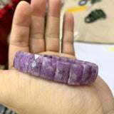 Lepidolite Gemstone Bracelet Natural Bangle
