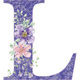 Purple Letter Print Jewelry Box Girls Organizer