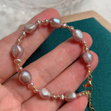Natural Freshwater Pearl Bracelets Irregular Nuggets Charm Baroque Pearl