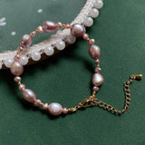 Natural Freshwater Pearl Bracelets Irregular Nuggets Charm Baroque Pearl