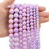 Purple Persian Jade Bead Charm DIY Natural Stone Loose Spacer Beads