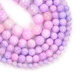 Purple Persian Jade Bead Charm DIY Natural Stone Loose Spacer Beads
