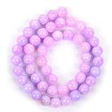 Purple Persian Jade Bead Charm DIY Natural Stone Loose Spacer Beads