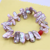 Baroque Waterfresh Pearl Bracelets Elastic Rope Jewelry For Women