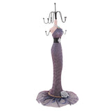 Purple Retro Shoe Jewellery Storage Stand Mannequin Jewelry Display Holder
